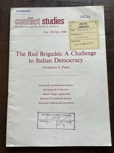 The Red Brigades: A Challenge to Italian Democracy PB (Conflict Studies) - Picture 1 of 4