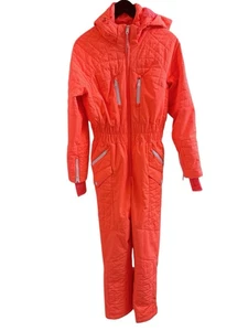 Mono Free People All Prepped Manga Una Pieza Esquí Nieve Neón Coral Talla S - Imagen 1 de 12