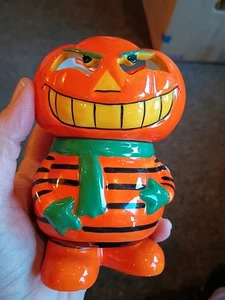 Soporte de luz de té Gund Frighty Night Halloween nuevo Jack O'Lantern truco o trato - Imagen 1 de 11