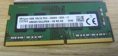 Genuine Hynix 4GB PC4-2666V 1Rx16 HMA851S6CJR6N-VK NO AD Laptop memory - Image 1 of 3