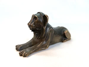 STATUETTE LION EN BRONZE - PRESSE PAPIER - Longueur 11 cm - Picture 1 of 7