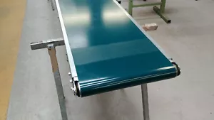 NEU! Förderband, Transportband, 6500 x 450 mm, INTERROLL Trommelmotor, PVC Gurt - Bild 1 von 4