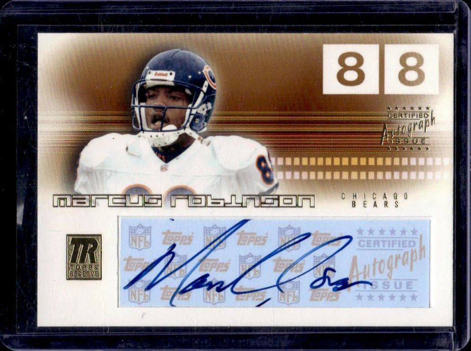 2002 Topps Reserve Marcus Robinson Auto Autograph #RAMR Bears