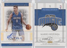 2016-17 Panini National Treasures Penmanship Gold /10 Mario Hezonja #28 Auto
