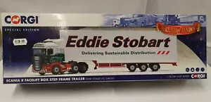 Corgi CC13754 1:50 Scania R Facelift Box Step Frame Trailer - Eddie Stobart - Picture 1 of 6
