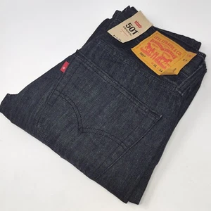Levi's 501 Original Button Fly schwarz Denim Jeans Herren Größe 31 x 34 NEU - Bild 1 von 5