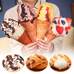 Ice Cream Plush Simulation Ice Cream Doll Dessert Stuffed Cushion Bedding Sofa - Picture 1 of 20