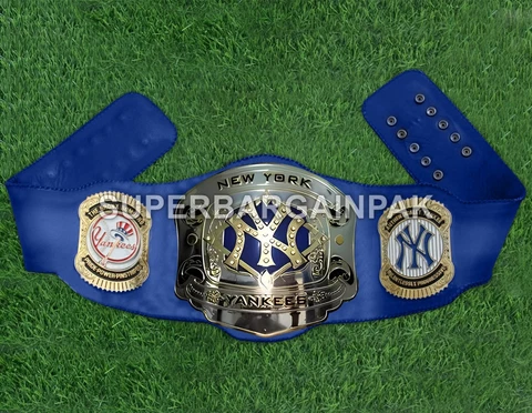 New York Yankees Championship Wrestling Brass 2mm Belt Cover