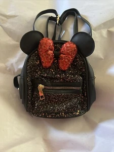 Sunwel Fashion Cutest Toddler Sequin Bow Mouse Ears Bag Mini Black/Red  - Picture 1 of 1