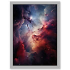 Space Nebula Image Hyperrealist Star Birth Dust Gas Clouds Framed Art Print A4