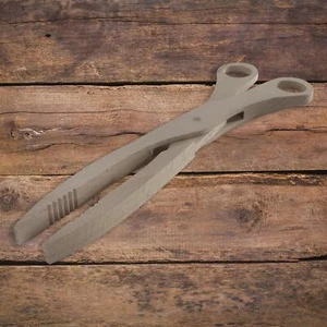 Large Wooden Tongs Scissors BBQ / Serving Barbecue / 28cm Long Cucumber Pliers - Picture 1 of 7