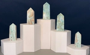 Hemimorphite Tower,Quartz Crystal,Metaphysical,Reiki,Decor,Unique Gift,Specimen - Bild 1 von 20