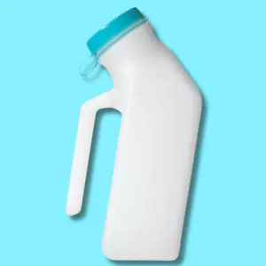 Urinals for Men 1000ml with Spill Proof Pop Cap Lid, Male Pee Bottles Container - Picture 1 of 9