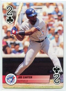 1995 Bicycle Baseball Aces Playing Card - Joe Carter - Toronto Blue Jays