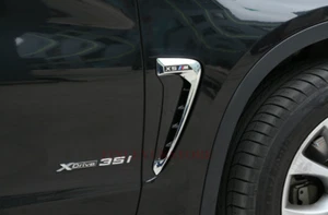 For BMW F15 X5 M Type Marker Chrome Side Fender Air Wing Vent Trim - Picture 1 of 6