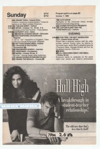 Vintage 1990 HULL HIGH Magazin Anzeige ~ Nancy VALEN/Mark BALLOU - Bild 1 von 1