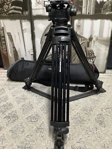 Manfrotto 525MVB Tripod with 503HDV Fluid Head with spreader+ Manfrotto MBAG90P.