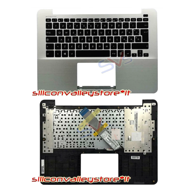 Tastiera con Palmrest Argento per Asus X302 X302 X302LA X302U R201LA - Immagine 1 di 1
