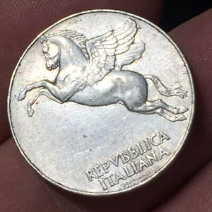 REPUBBLICA ITALIANA 10 LIRE ULIVO 1949 ,ITALMA PEGASO - Foto 1 di 3