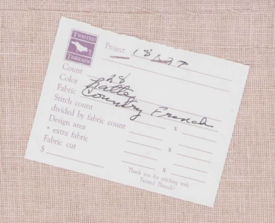 28 ct Cross Stitch Fabric French Latte 18x27" Cashel Linen Twisted THreads - Image 1 of 2