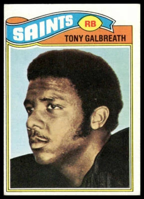 1977 Topps #257 Tony Galbreath RC New Orleans Saints - Image 1 of 2