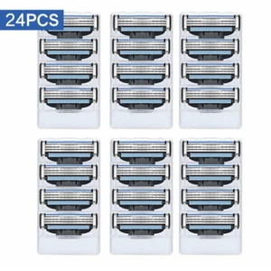 24 Stück Rasierklingen Für Gillette Mach 3 Edelstahl Klingen Ohne OVP DHL DE - Bild 1 von 5