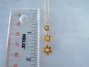 VINTAGE NACHLASS 14K MASSIV GOLD ECHT DIAMANT ANHÄNGER HALSKETTE mit 14K GOLD KETTE - Bild 1 von 24