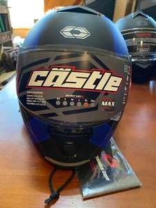 Castle Full Face Thunder SV Trace Matte Blue - XL - Picture 1 of 5