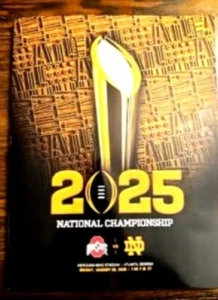 2024/2025 COLLEGE Football NATIONAL CHAMPIONSHIP PROGRAM-4.99 shipping - Picture 1 of 13