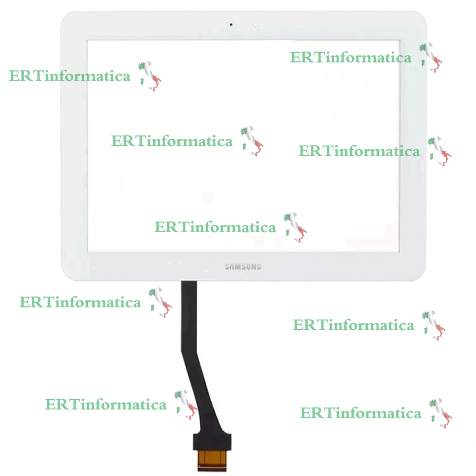 TOUCH SCREEN VETRO SAMSUNG GALAXY TAB 2 P5100 P5110 NOTE N8000 N8010 10,1 BIANCO - Immagine 1 di 1