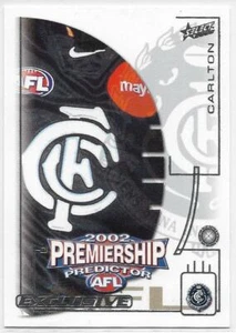 2002 Select Exclusive Premiership Predictor (PC3) CARLTON :::: - Picture 1 of 1