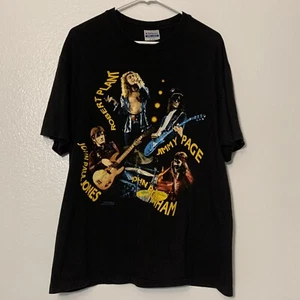 Vintage 1990 Led Zeppelin Live T Shirt L XL 2 Sided ZOSO Winterland Rock Express - Picture 1 of 11
