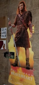 BRAVEHEART VTG PROMO LIFESIZE PROMO  STANDEE & COUNTER TOP DISPLAY  MEL GIBSON  - Picture 1 of 24