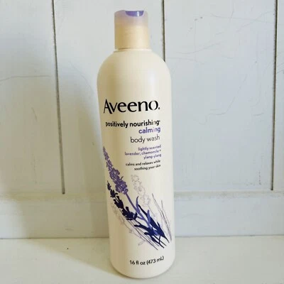 Aveeno Positively Nourishing Calming Body Wash with Lavender, Chamomile New 16oz - Image 1 of 4