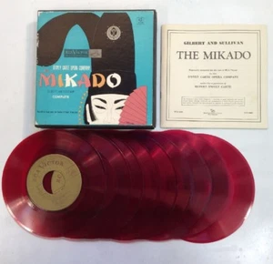 The Mikado 45 RPM 7” Records X 9 Gilbert & Sullivan  D'oyly Opera MediaGnu - Picture 1 of 12