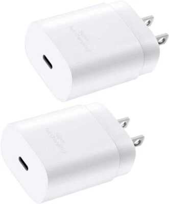 2 PACK Iphone 20W USB-C Power Adapter PD Fast Charger For iPhone 14/13/12/11  - Image 1 of 4