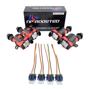 LS1 LQ9 D585 Coils Universal Conversion Kit for 4 Cyl Engines w/ Pigtail Harness - Picture 1 of 3
