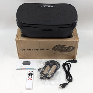 Ultrathin Body Slimmer W/ Resistance Bands & Remote Control - Black - Picture 1 of 11