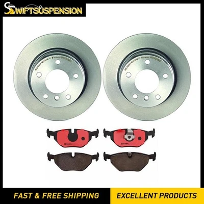 Juego de pastillas de freno de disco trasero Brembo rotor de freno de disco 3 piezas para BMW 318i 1994-1998 Foto 1 de 4
