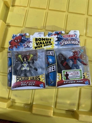 ¡NUEVAS FIGURAS DE ACCIÓN POWER WEBS FLIP STRIKE DOC OCK & ROCKET RAMP SPIDER MAN! H68 Foto 1 de 2