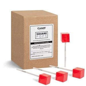 Red Square Pops - 24 Pack - Cinnamon Flavored - Picture 1 of 6