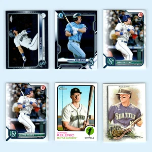 Jarred Kelenic Lot 6 Baseball Cards 2022 Topps Chrome Seattle Mariners Set MLB - Picture 1 of 8