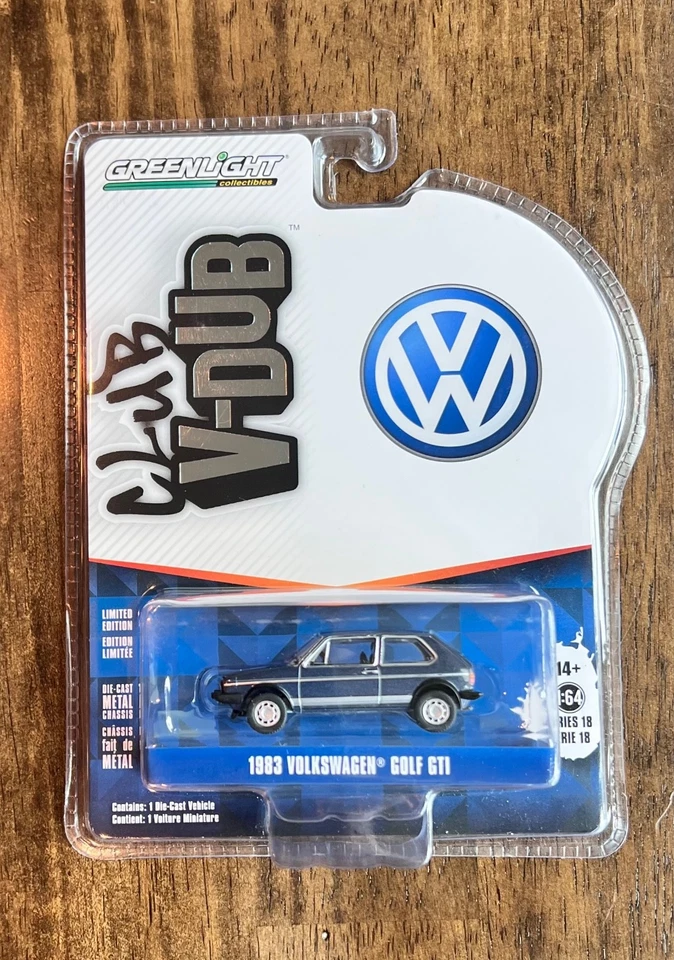 Greenlight Club Vee Dub Series 18 1983 Volkswagen Golf GTi Mk1 1 64 Diecast
