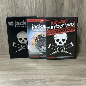 Jackass The Boxset + Jackass The Movie & Jackass Number 2 DVD's Tested - Picture 1 of 9
