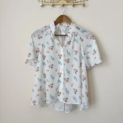 Blusa floral octava Erin Fetherston XS Anthropologie Foto 1 de 4