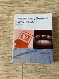 Contemporary Business Communication 7th Edition By Scot Ober (2009, Softcover) - Picture 1 of 5