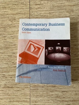 Contemporary Business Communication 7th Edition By Scot Ober (2009, Softcover) - Image 1 of 4