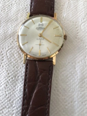 Cornavin Geneve 17j Hand Wind Works Very Good Gold Plated  - Image 1 of 4
