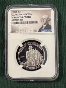 1982-S ULTRA CAMEO G. Washington Silver PF69 Coin You See Is Coin You Get (0045) - Picture 1 of 2