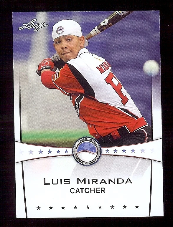 LUIS MIRANDA 2013 Leaf *POWER SHOWCASE* World Classic Baseball Card RC - Image 1 of 1